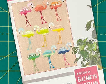 Florence Flamingo Tropical Quilt Pattern by Elizabeth Hartman