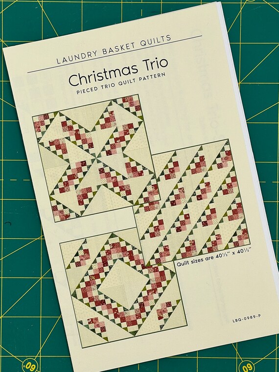 Christmas Trio Pieced Quilt Pattern Christmas Trio Pieced Quilt Pattern