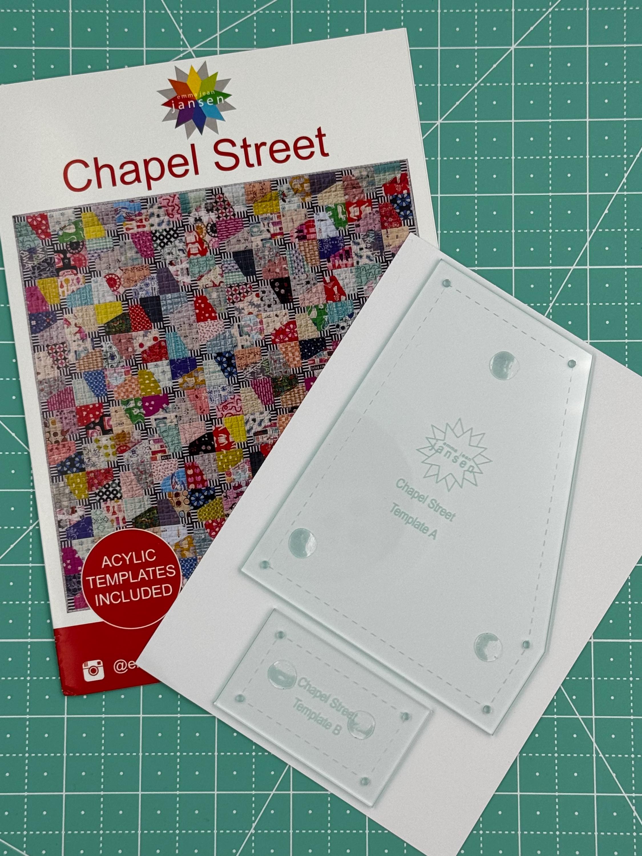Chapel Street Quilt Pattern & Acrylic Template Set Chapel Street Quilt Pattern & Acrylic Template Set