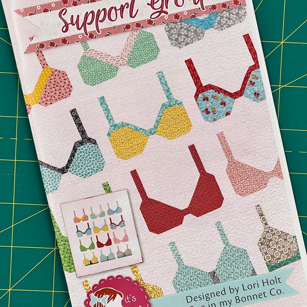 Support Group Bra Quilt Pattern It’s Sew Emma by Lori Holt of Bee in my Bonnet