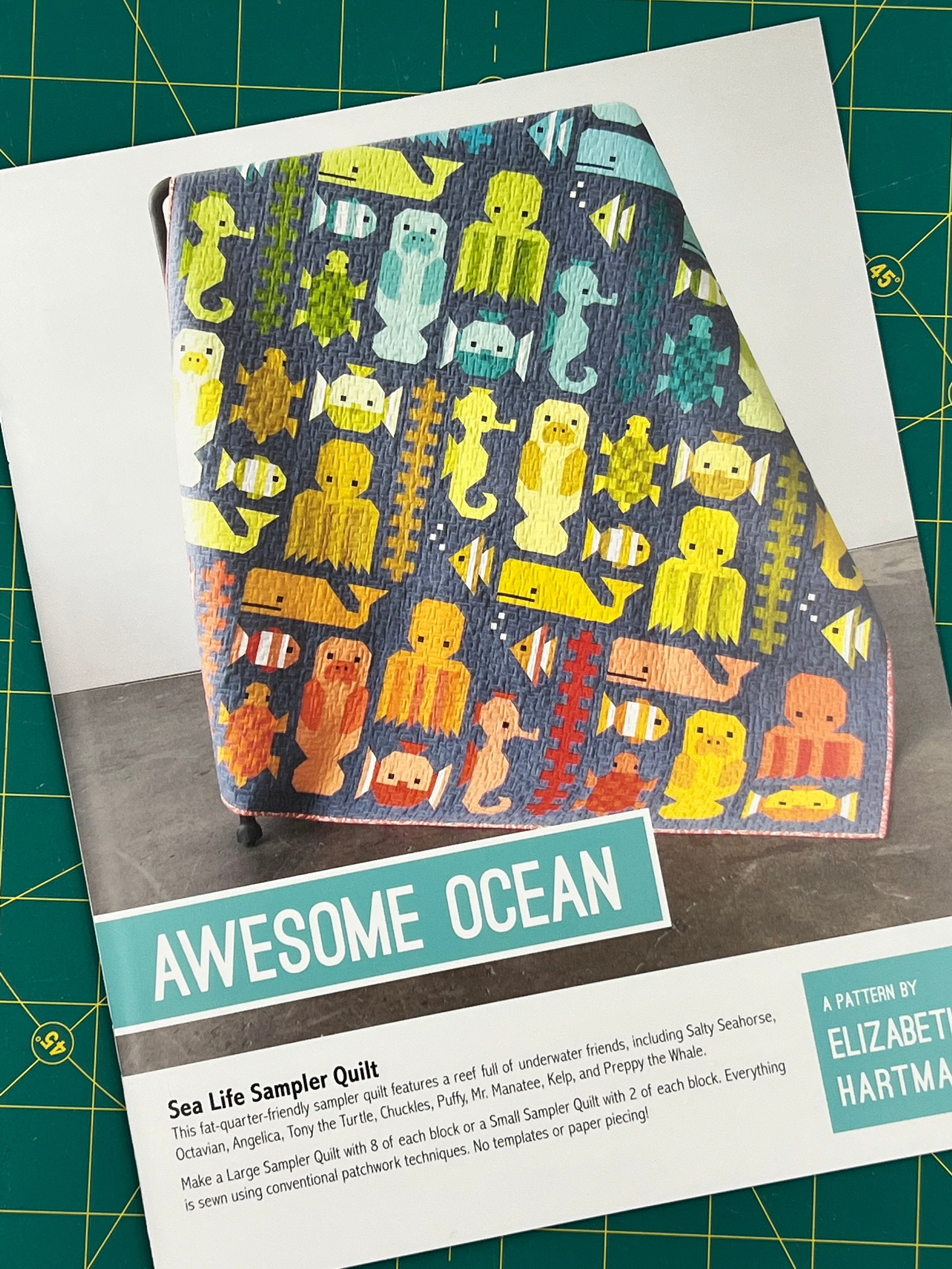 Awesome Ocean Quilt Kit by Elizabeth Hartman