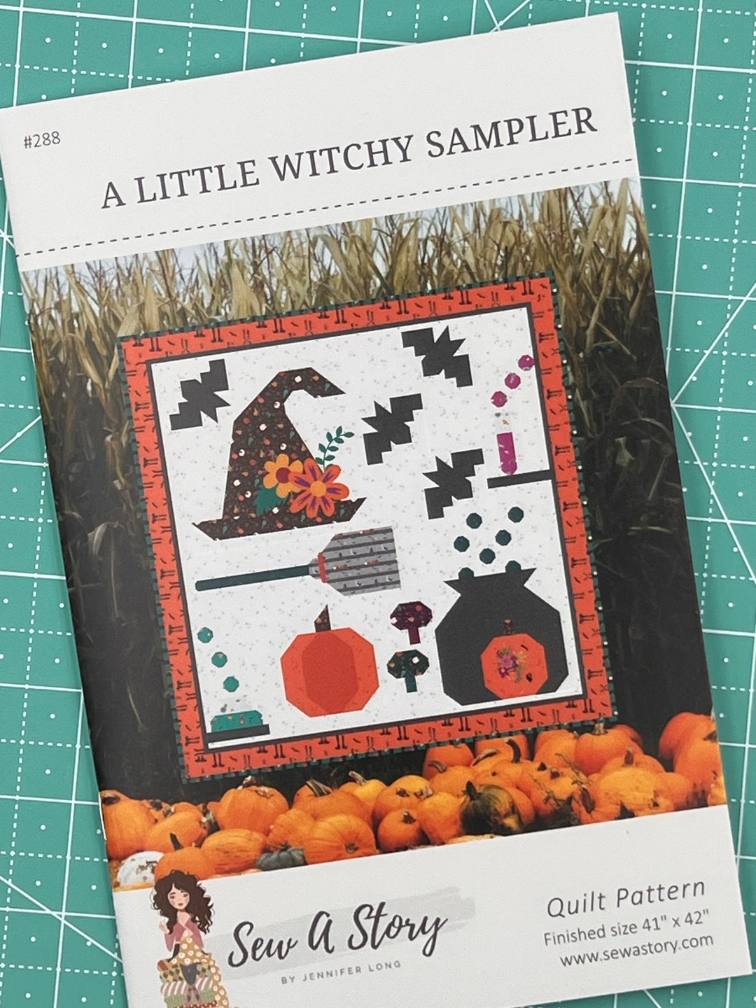 A Little Withcy Sampler Quilt Pattern, Traditionally Pieced Patchwork ...