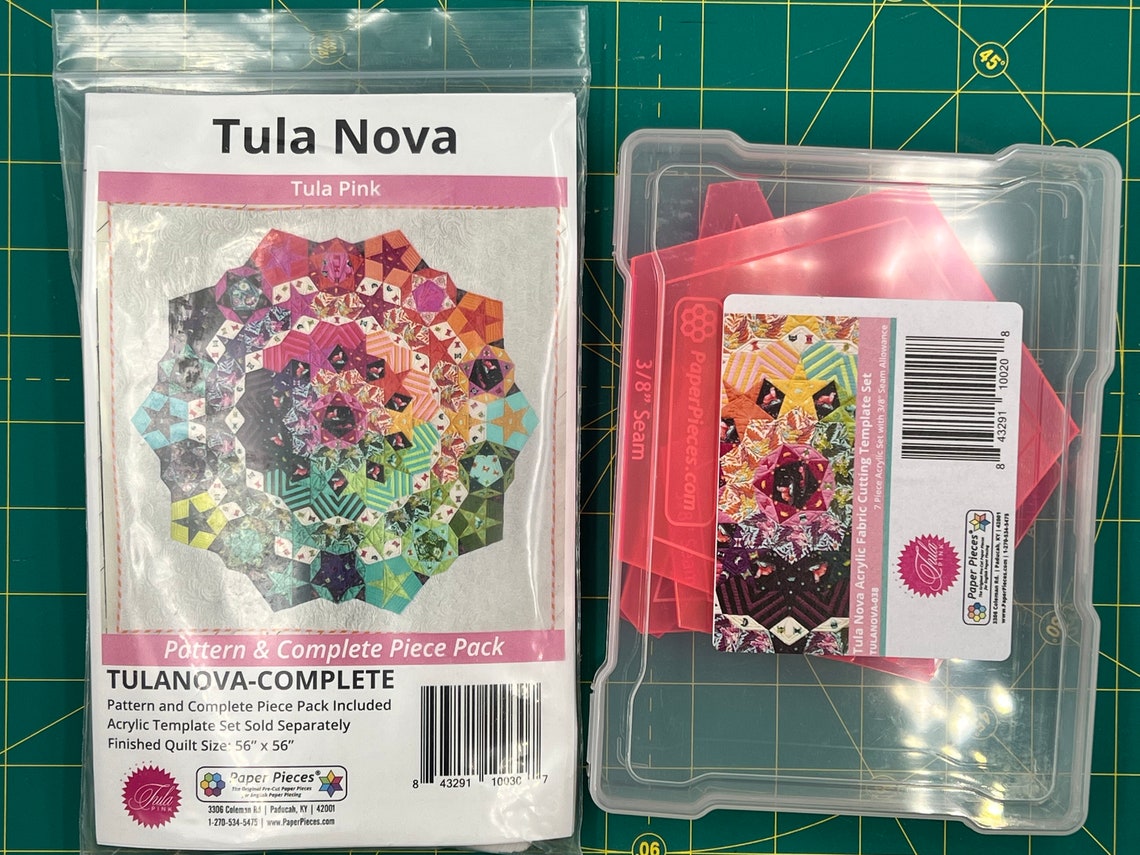 Tula Nova by Tula Pink EPP Quilt Kit Pattern Paper Pieces Etsy Australia