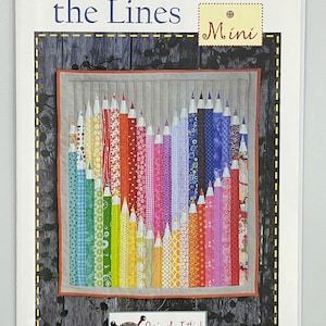 Color Outside the Lines Mini colored pencil Quilt Pattern