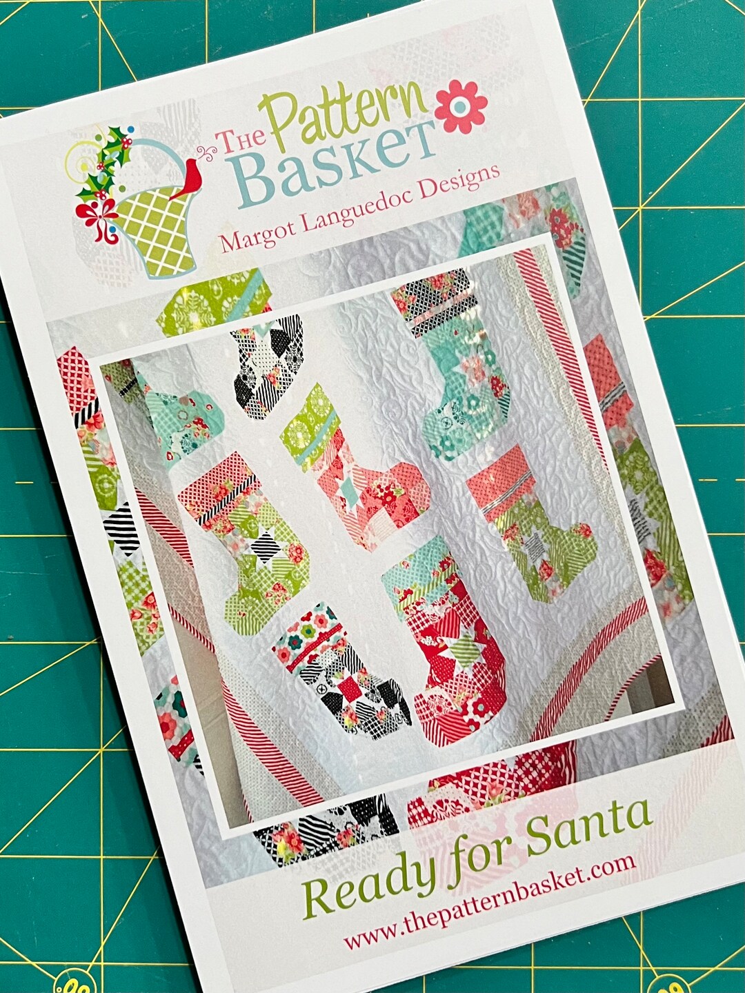 Ready for Santa Christmas Stocking Quilt Pattern by the Pattern Basket Etsy