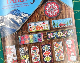 Trendy Table 3 Table Runner Quilt Pattern Book by Anka’s Treasures