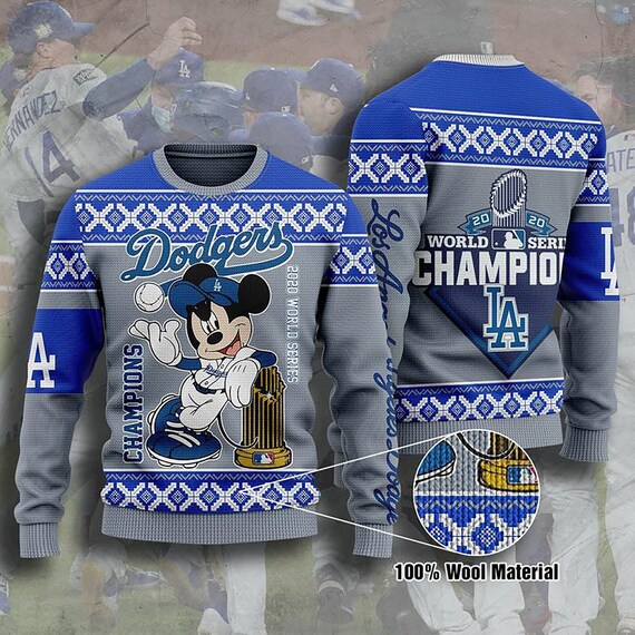 dodgers xmas sweater