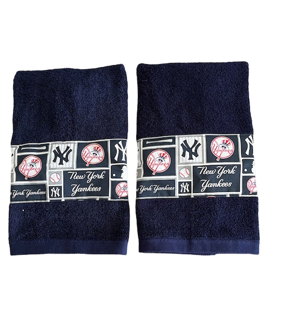 New York Yankees Navy Hand Towels Etsy