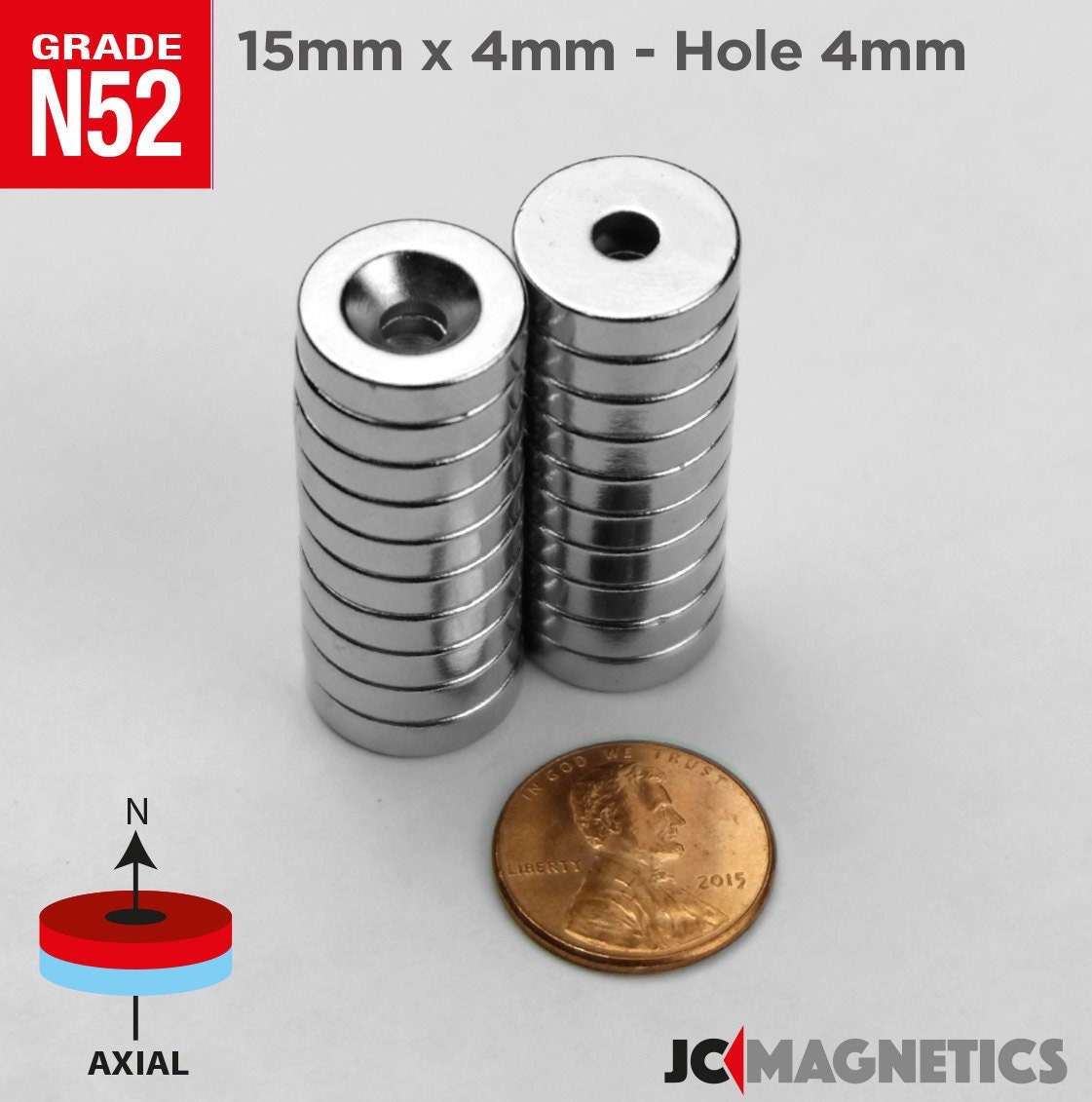 25pcs Strong Ring Magnet D 10*3mm Countersunk Hole:3mm Rare Earth Neodymium N50 