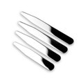 Stainless Steel Collar Stays 2.2in, 2.5in, 2.75in, 3in lengths and 9mm width