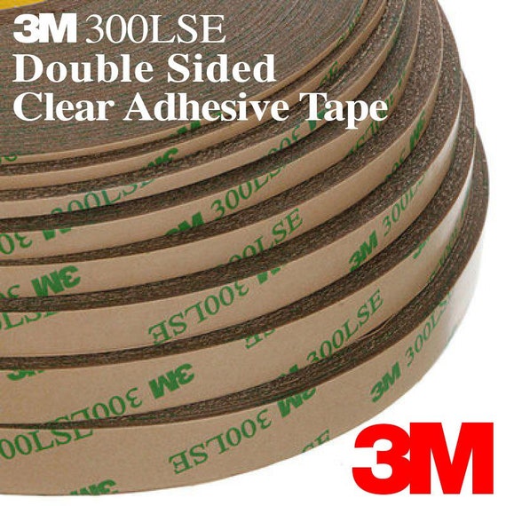 3M 300LSE Double Side Tape Strong Adhesive Transparent Clear, 18