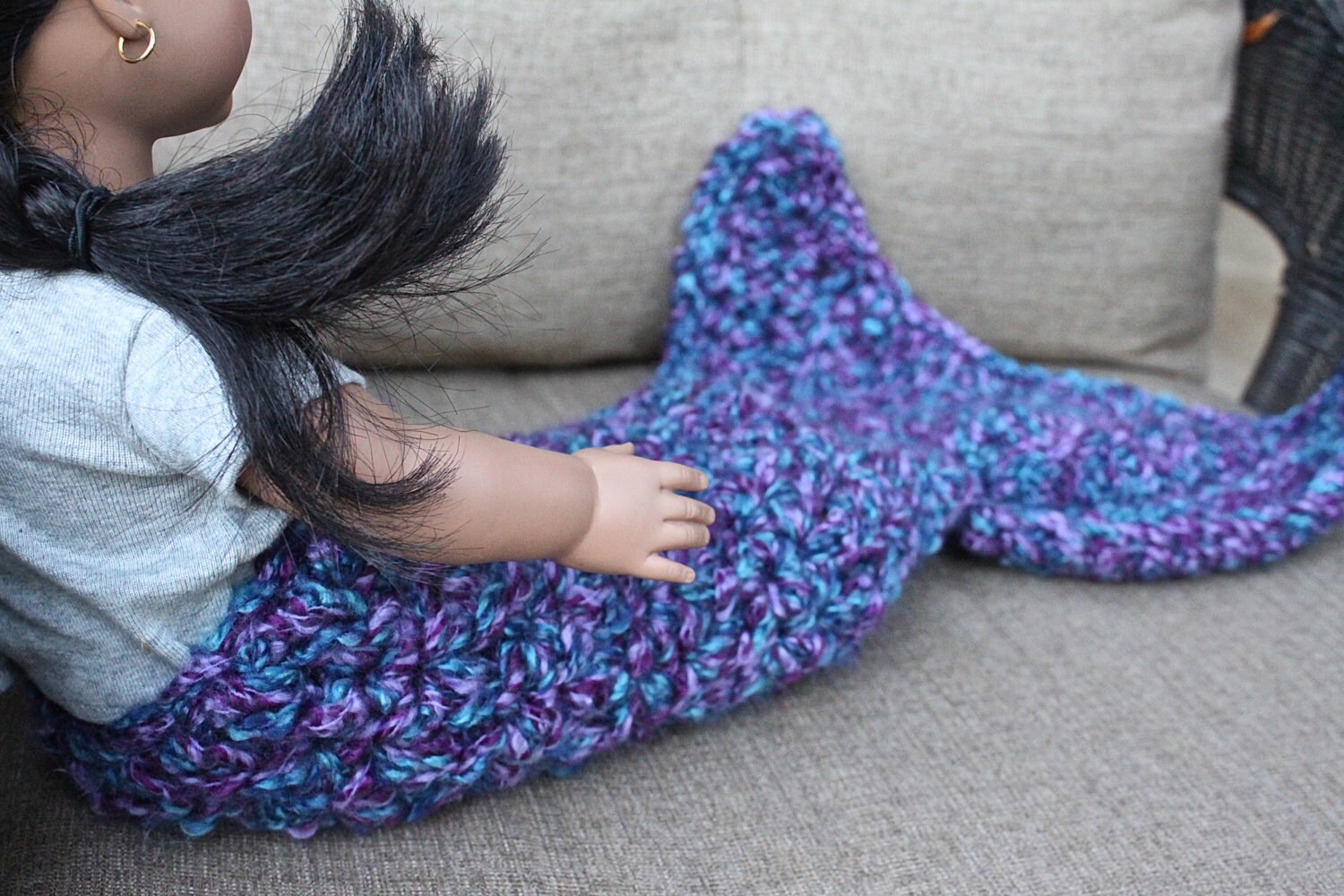 American Girl Doll Mermaid Tail Etsy