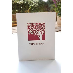 12 mooie bedankkaart, blanco binnenin, levensboom papier gesneden, set van 12 kaarten+envelop, wenskaarten voor speciale gelegenheden, judaica papercut