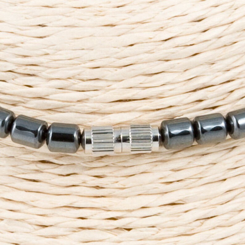 Hematite Heart Pendant Necklace Earring Set