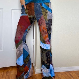 Made to Order - Patchwork-  Mini Flare Patchwork Bells with Pockets - NonOrganic Knits - Jersey - Cotton Blends - Rework