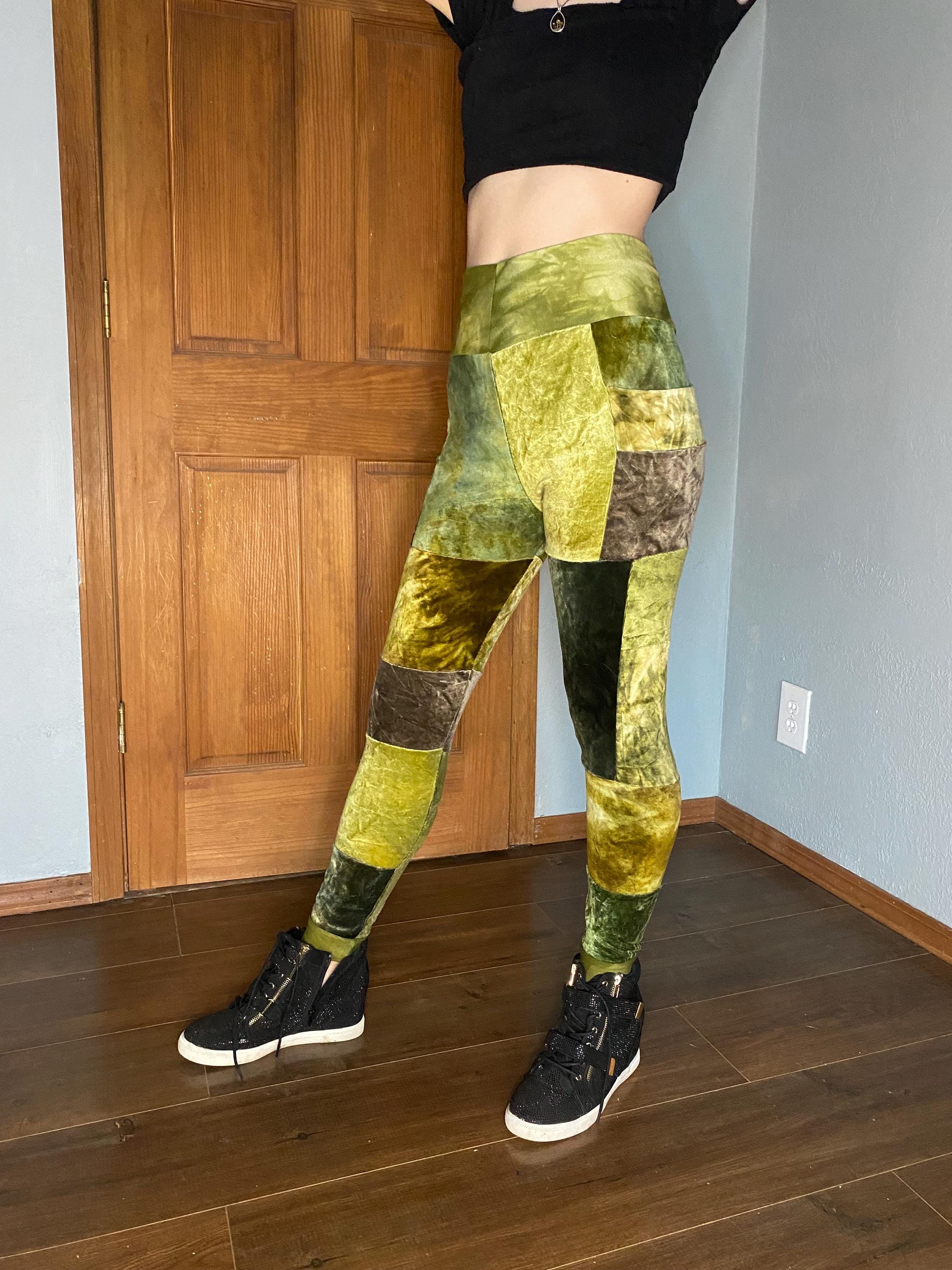 Patchwork leggings uk sale