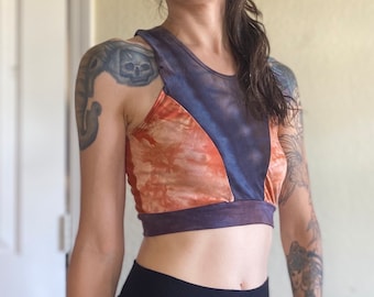 O/S - Top corto de patchwork