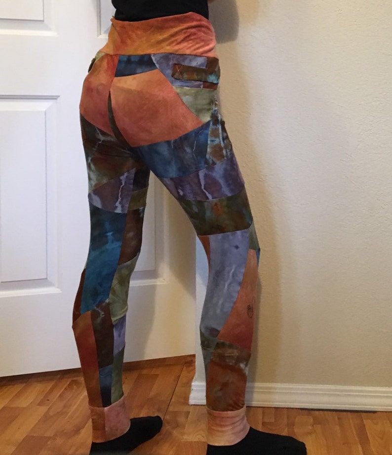 SM Fusion Thread Collective Patchwork Leggings with Pockets