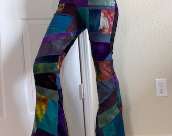 Made to Order - Patchwork-  Mini Flare Patchwork Bells with Pockets - Organic Knits - Stretchy - Jersey - Bamboo - Velour