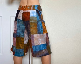 Sur commande - Patchwork - Boardshort long/board avec poches - Tricots (non bio)