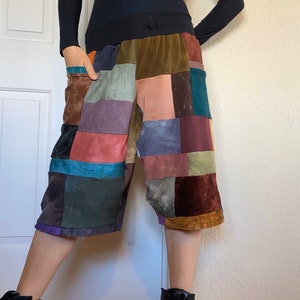 Fabriqué sur commande- Patchwork- Short long/board avec poches (biologique)