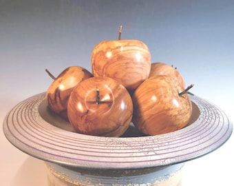 Handmade Wooden Apples made from an apple tree "applewood"