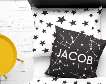 Personalized Space Pillow, Baby Name Pillow, Customized Kids Pillow Space Nursery