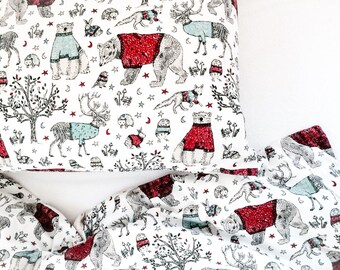 Sale Woodland Nursery Decor Toddler Bedding Set