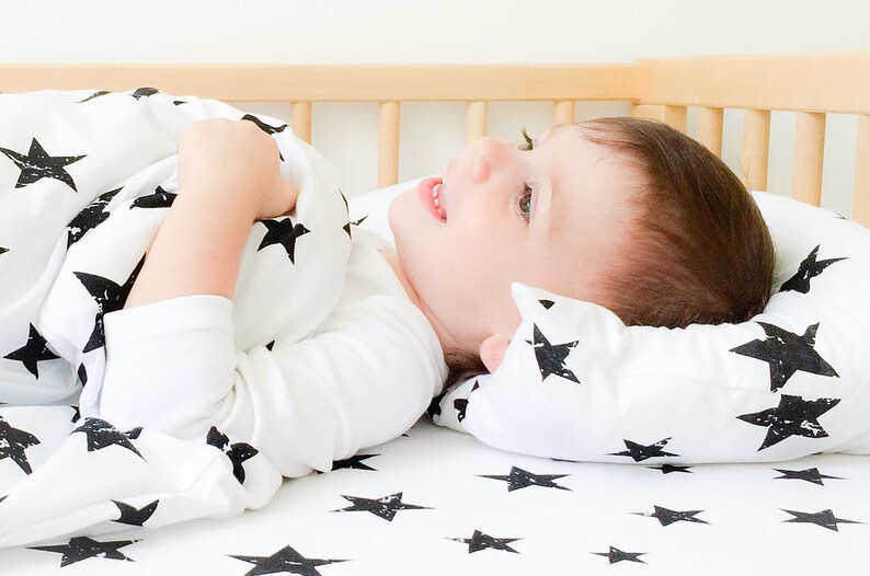Fitted Crib Sheets Boy Toddler Bedding Boy Star Mini Crib Etsy