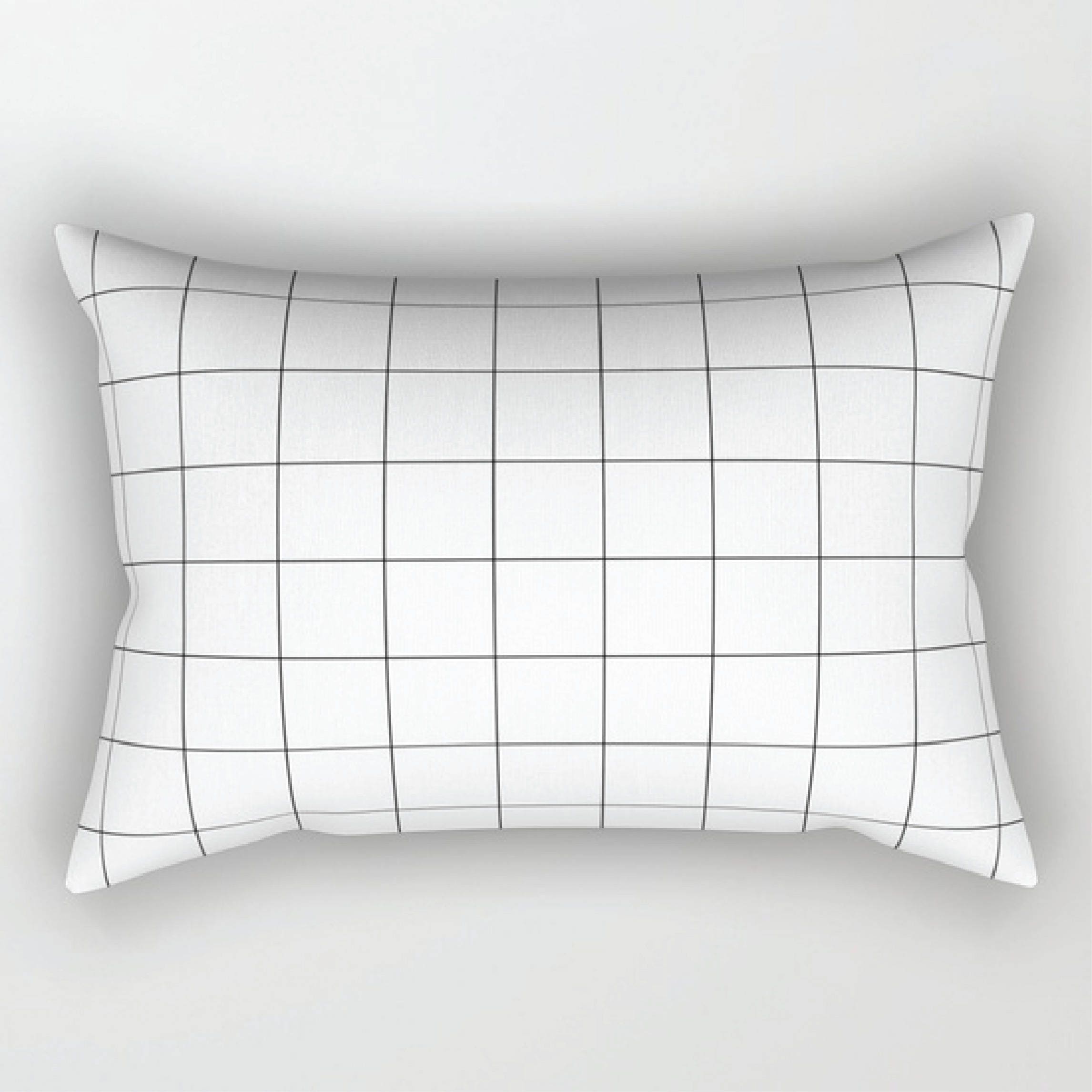 grid throw pillow