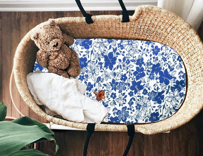 floral moses basket sheets