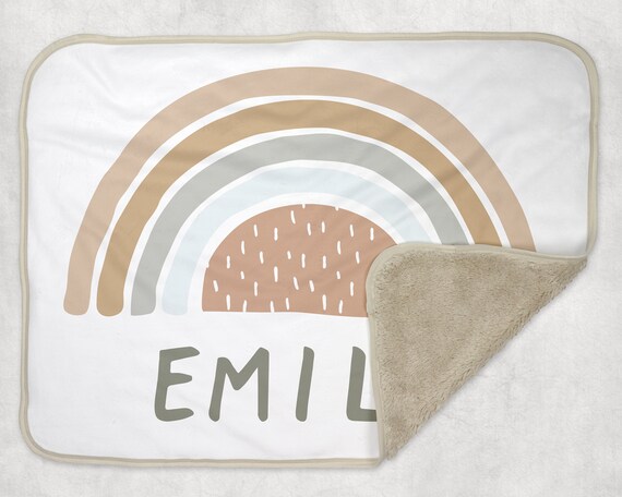 personalized sherpa baby blanket