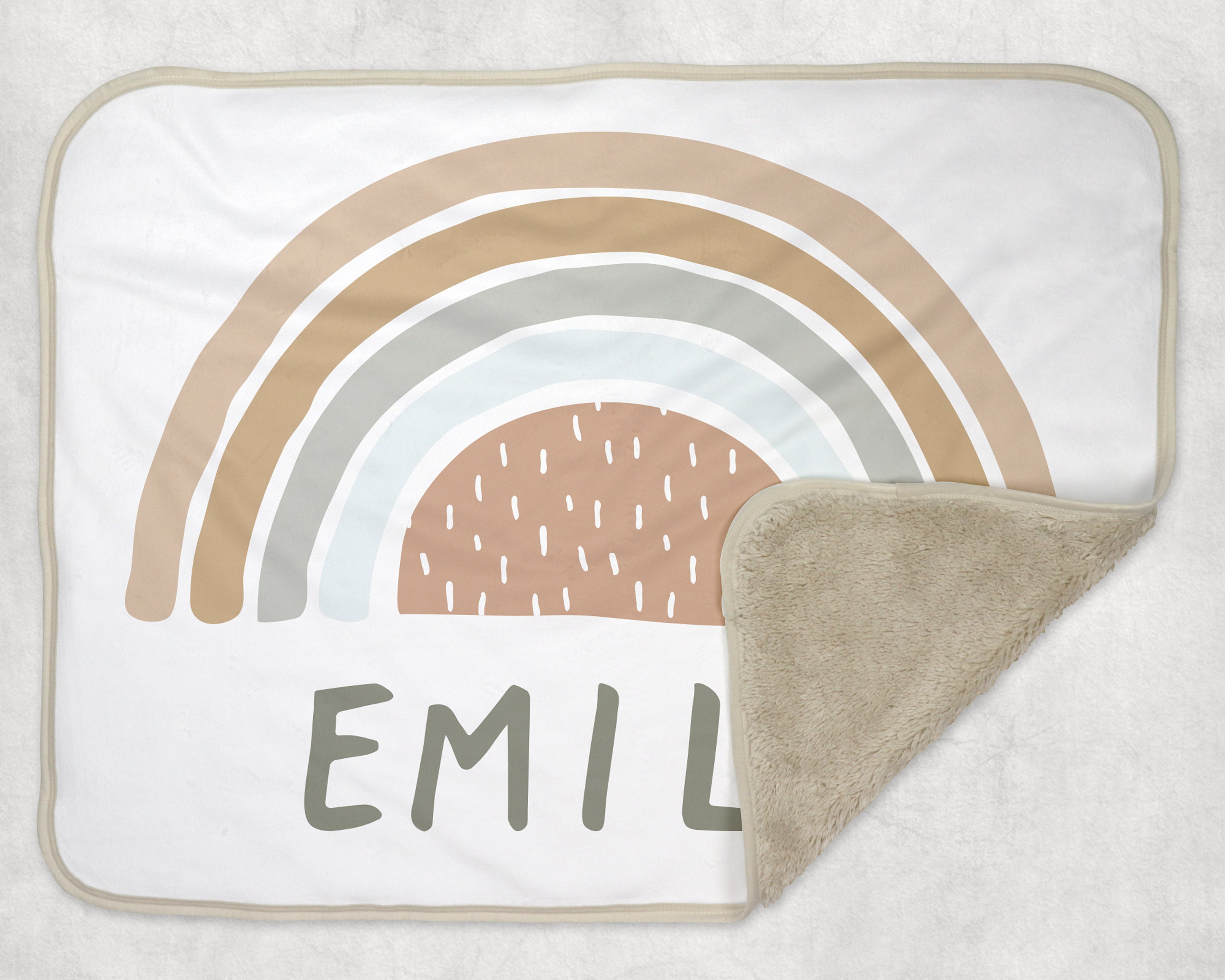 Pram Moses Basket Crib Gift Personalised Rainbow Unicorn Baby Blanket Cot Pram Moses Basket Crib Gift Personalised Rainbow Unicorn Baby Blanket Cot