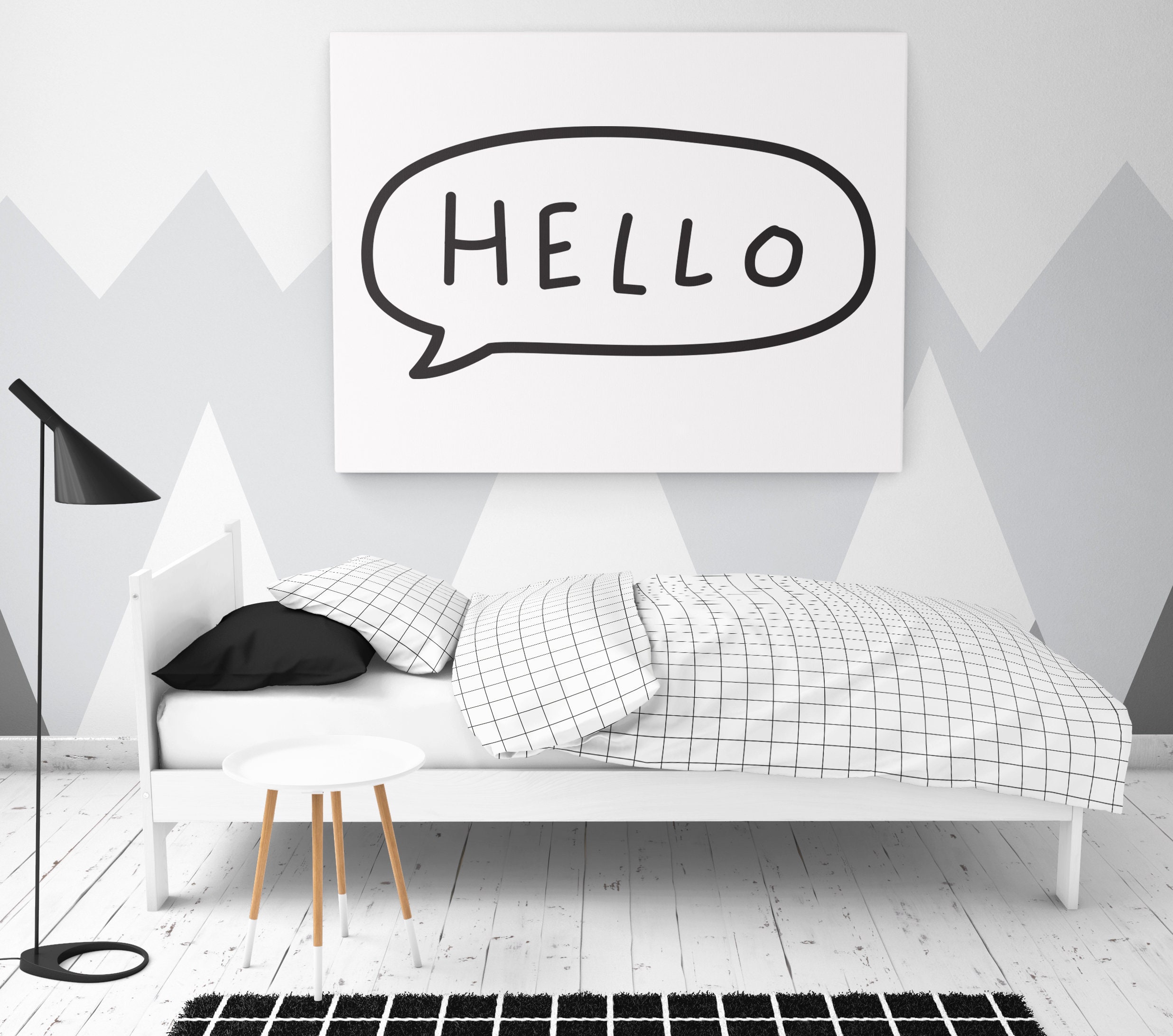 Toddler Duvet Insert and Grid Duvet Cover 40x60 Set Etsy