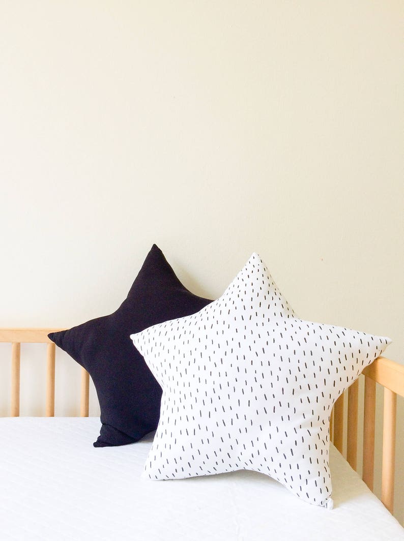 Star Pillow Cloud Pillows Matching Kids Pillows Set Cute Pillow Baby Cushion Christmas Gift Kids Monochrome Nursery Moon Nursery Decor