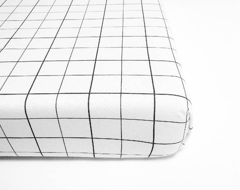 Gender Neutral Crib Sheets Set Black White Crib Fitted Crib Etsy