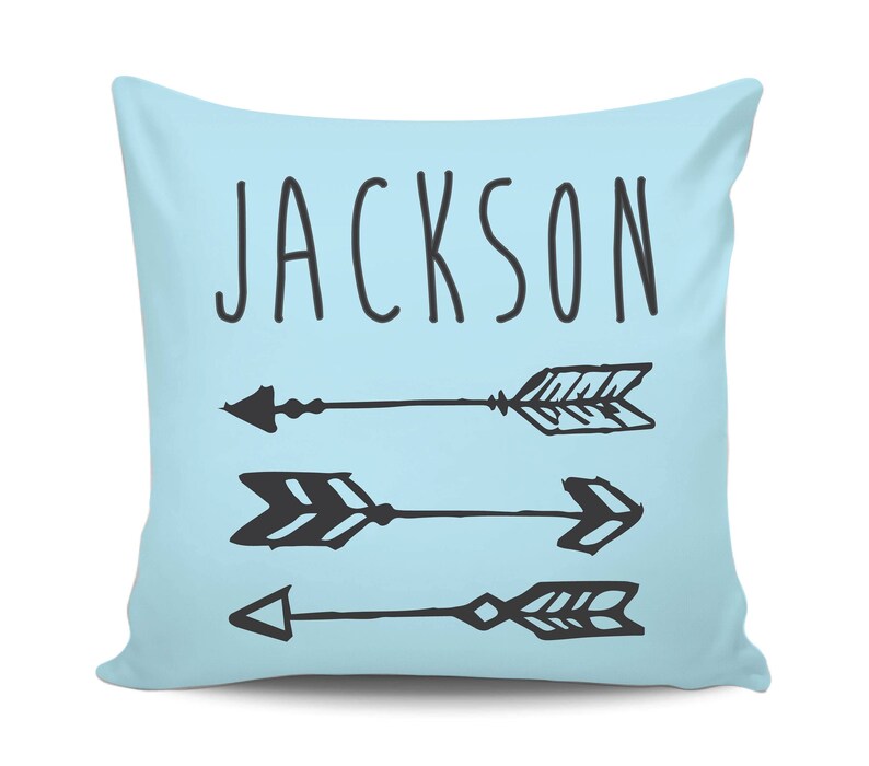 Arrows Baby Shower Gift for Mom, Personalized Boy Name Pillow, Custom Nursery Decorative Pillow Cover, Throw Pillow, New Baby Announcement image 6