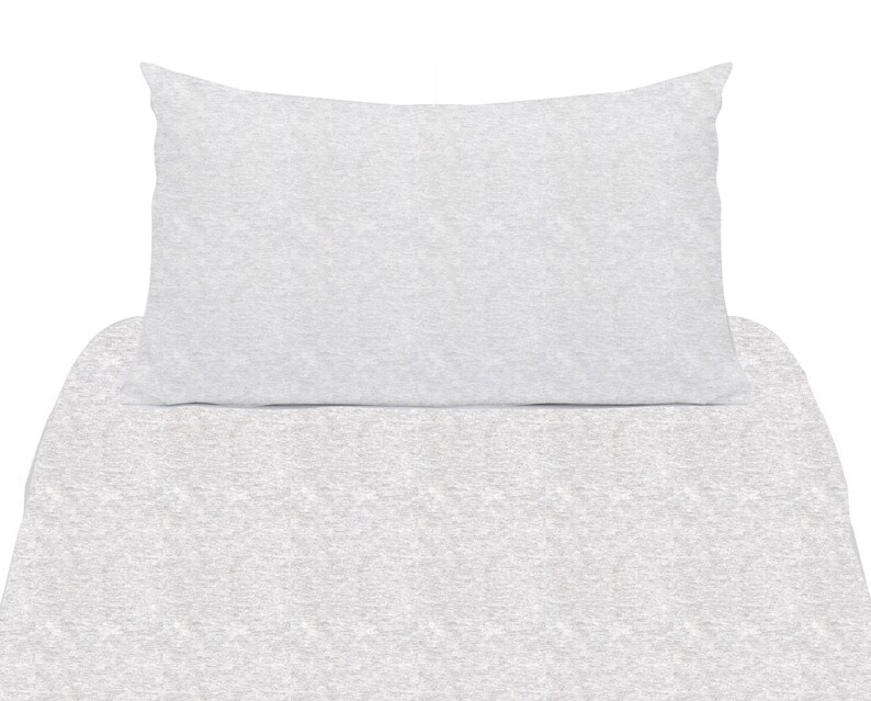 Gray Bedding Toddler Duvet Cover Solid Grey Toddler Bedding Etsy