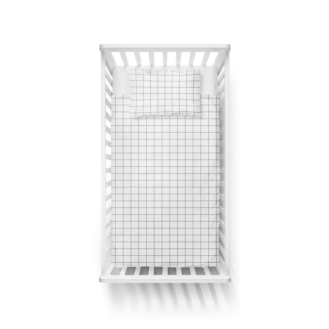 Toddler Duvet Insert and Grid Duvet Cover 40x60 Set Etsy