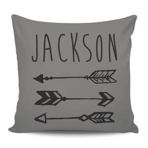 Arrows Baby Shower Gift for Mom, Personalized Boy Name Pillow, Custom Nursery Decorative Pillow Cover, Throw Pillow, New Baby Announcement image 4