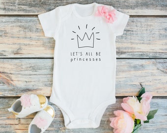 Princess Girl Infant Clothes Baby Girl Onesie, Cute Princess Bodysuit, Funny Baby Onesie, Modern Baby Cute Baby Clothes, Coming Home Outfit