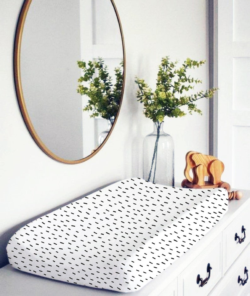 Monochrome Changing Pad Cover Confetti Gender Neutral Etsy