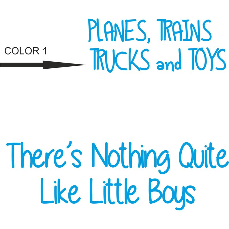 Planes Trains Trucks and Toys Wall Decal Playroom Wall Etsy
