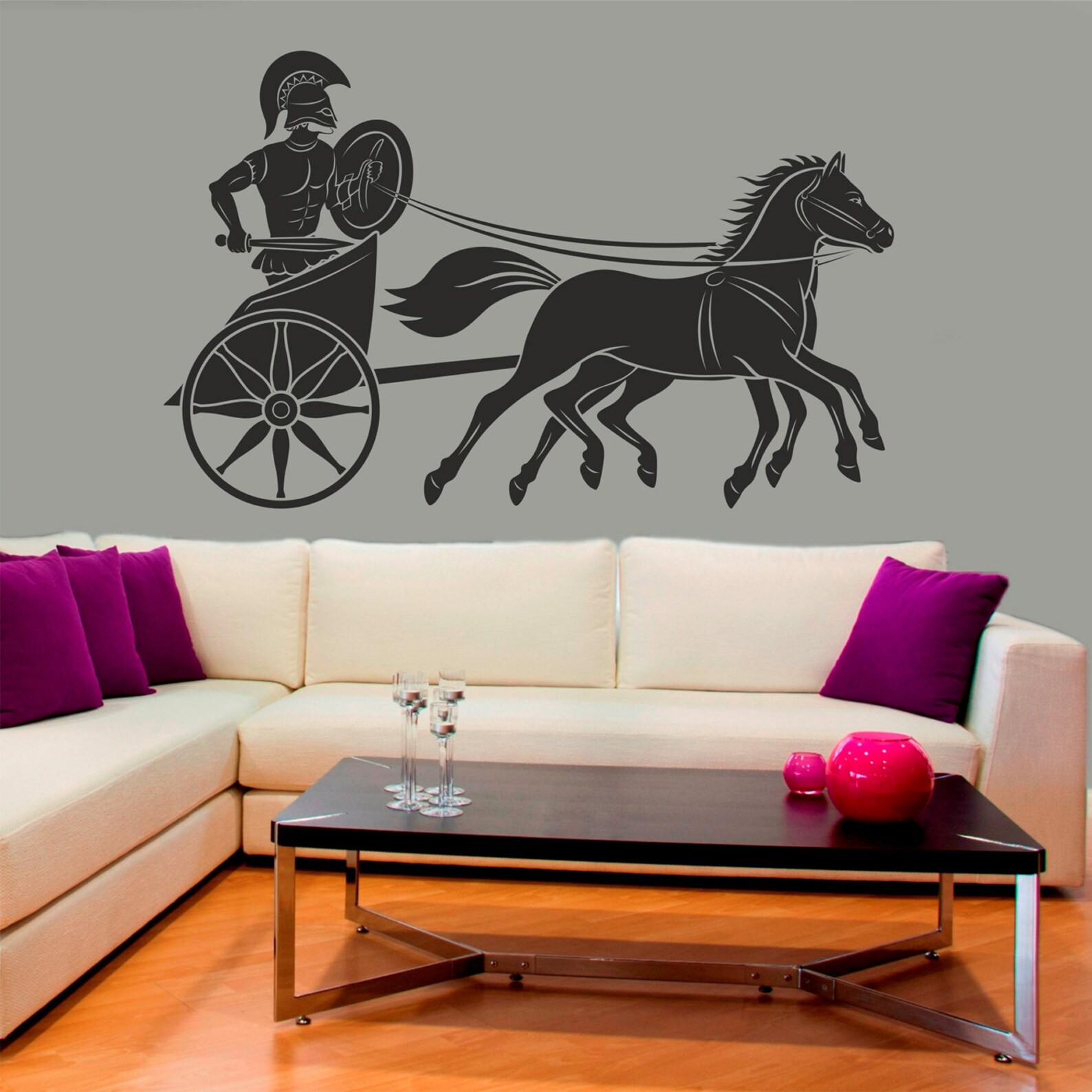 Ancient Greece Wall Decal Greek Art Wall Decal Greek Warrior Etsy