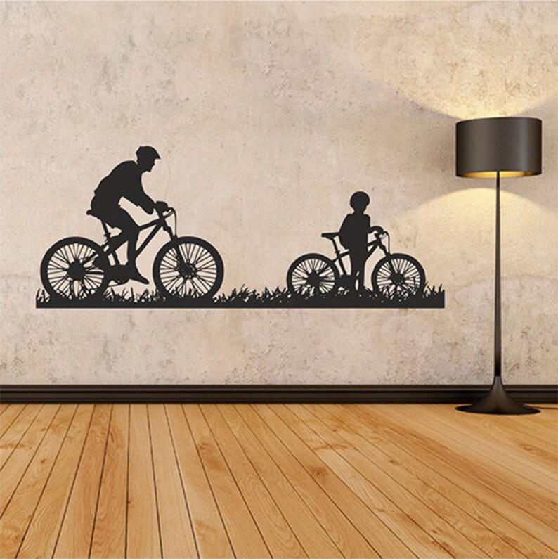 bicycles wall decal wall decal bicycles wall sticker bike | etsy