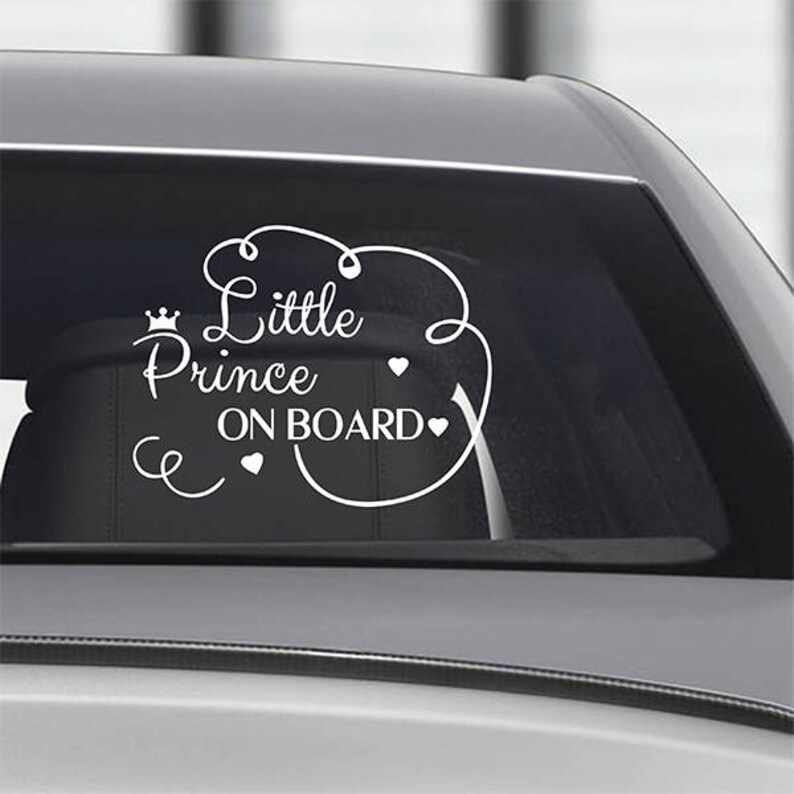 Der Kleine Prinz Auto Aufkleber - Baby An Board Schild Mit Saugnapf