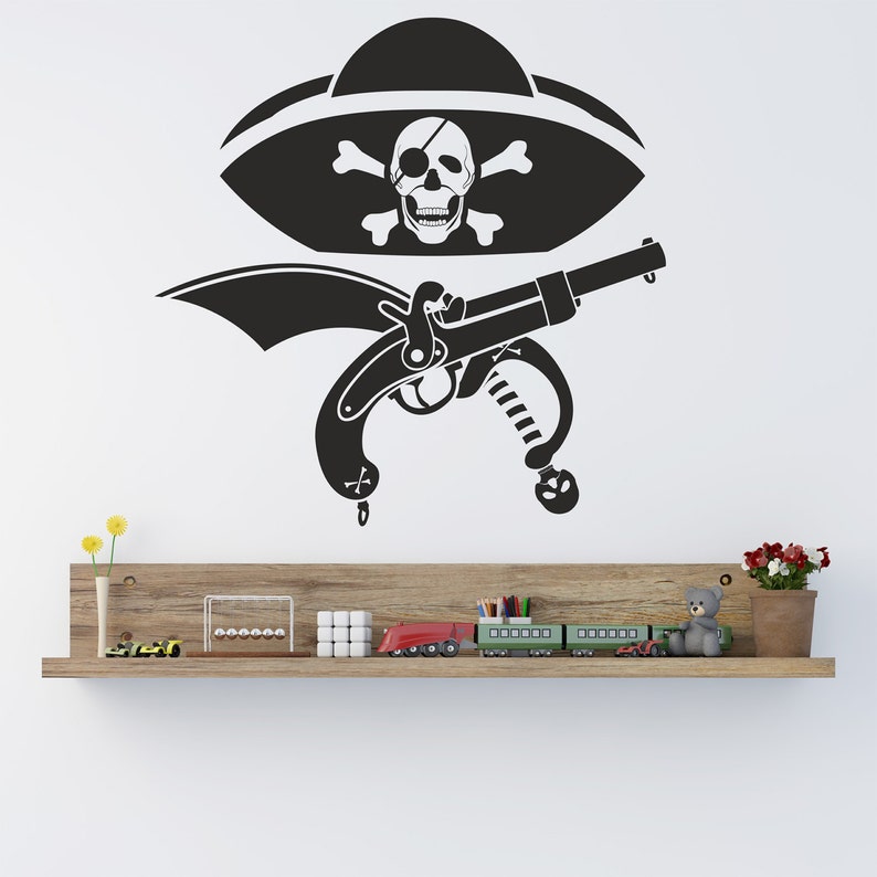 I Love Pirates Wall Decal Pirates Wall Decal Kids Room - Etsy