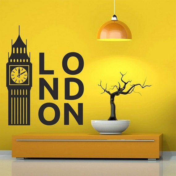 London Skyline Big Ben UK England Travel Decor Home Wall Decal Sticker SK1 London Skyline Big Ben UK England Travel Decor Home Wall Decal Sticker SK1