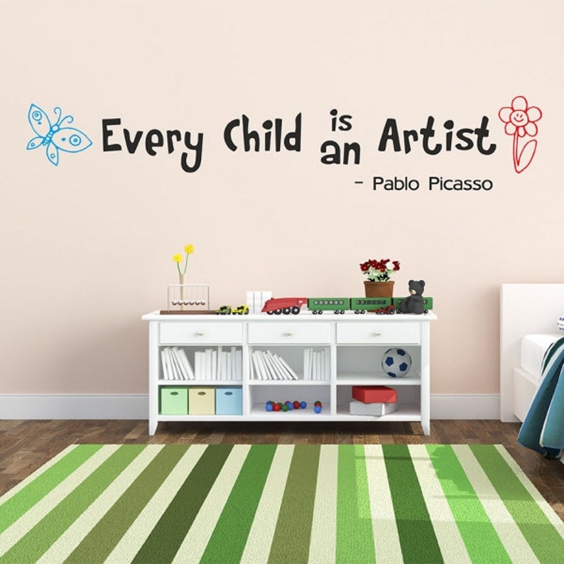 Every Child is an Artist Children Wall Decal Nursery Wall Etsy