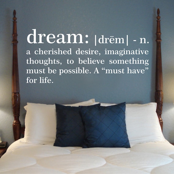 Traum-Definition-Wandtattoo Schlafzimmer Wandtattoo Traum Wand Vinyl, Worte und Zitate Wandtattoo, Traum-Wand-Kunst, Definition Wandkunst, 178 Traum-Definition-Wandtattoo Schlafzimmer Wandtattoo Traum Wand Vinyl, Worte und Zitate Wandtattoo, Traum-Wand-Kunst, Definition Wandkunst, 178